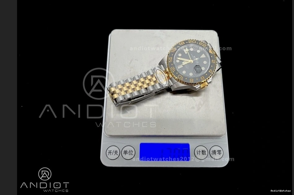 SS ARF Super GRNR 881 Bracelet CHS GMT-Master Dial Weight) II SH3285 (Gain Edition YG Best Black WeatherProof on 126713 New Clone 1:1 0424